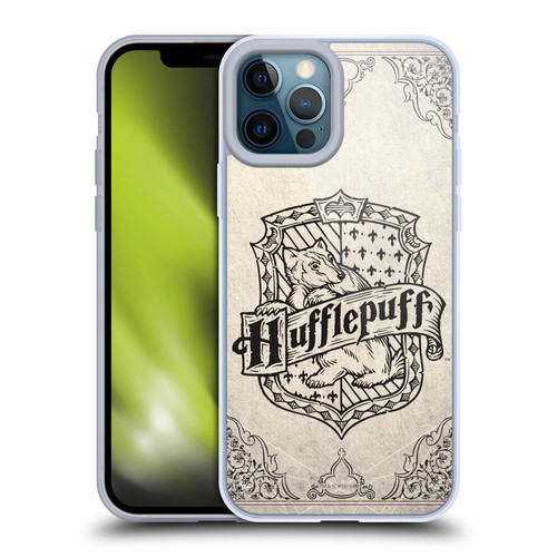 Harry Potter Sorcerer's Stone I Hufflepuff Parchment Soft Gel Case for Apple iPhone 12 Pro Max & MagSafe