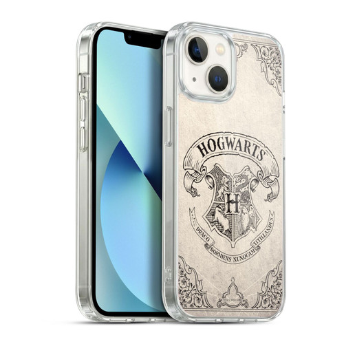 Harry Potter Sorcerer's Stone I Hogwarts Parchment Soft Gel Case for Apple iPhone 13