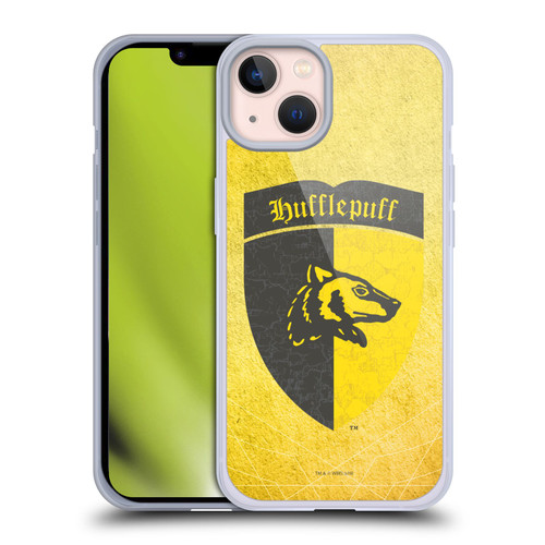 Harry Potter Sorcerer's Stone I Hufflepuff Crest Soft Gel Case for Apple iPhone 13