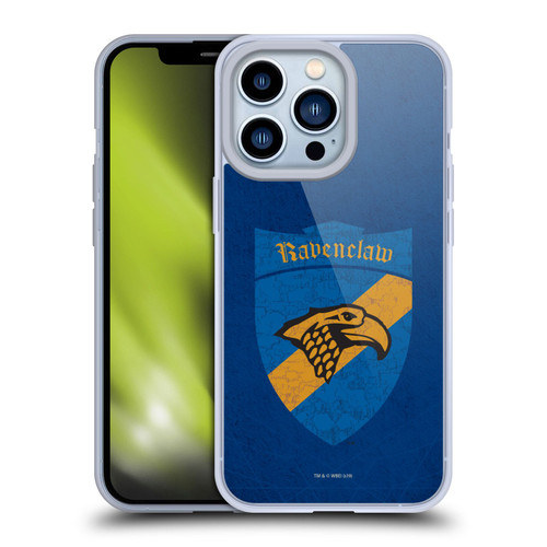 Harry Potter Sorcerer's Stone I Ravenclaw Crest Soft Gel Case for Apple iPhone 13 Pro & MagSafe