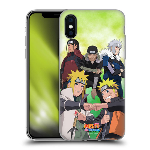 Naruto Shippuden Key Art Hokage Group Soft Gel Case for Apple iPhone X / iPhone XS & MagSafe