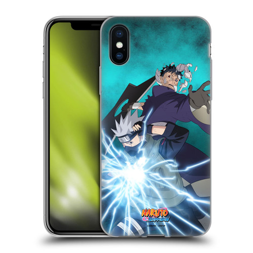 Naruto Shippuden Key Art Obito And Kakashi Soft Gel Case for Apple iPhone X / iPhone XS & MagSafe