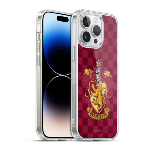 Harry Potter Sorcerer's Stone I Gryffindor Crest 2 Soft Gel Case for Apple iPhone 14 Pro Max & MagSafe
