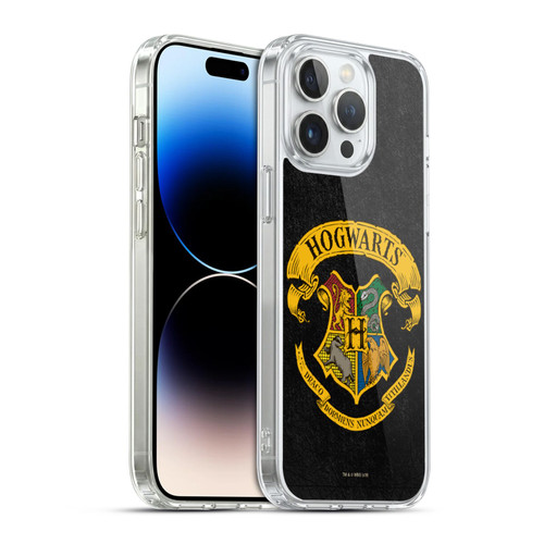 Harry Potter Sorcerer's Stone I Hogwarts Crest Soft Gel Case for Apple iPhone 14 Pro Max & MagSafe