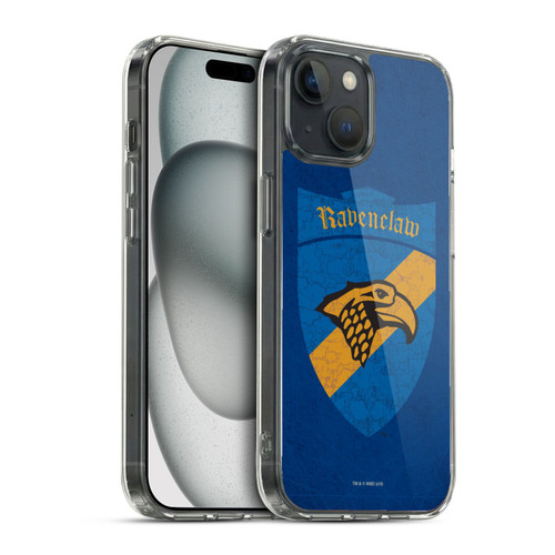 Harry Potter Sorcerer's Stone I Ravenclaw Crest Soft Gel Case for Apple iPhone 15 & MagSafe