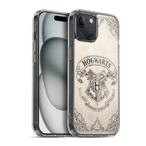 Harry Potter Sorcerer's Stone I Hogwarts Parchment Soft Gel Case for Apple iPhone 15 Plus & MagSafe