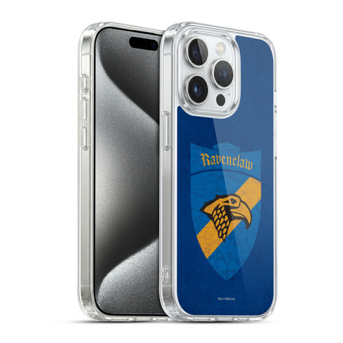 Harry Potter Sorcerer's Stone I Ravenclaw Crest Soft Gel Case for Apple iPhone 15 Pro & MagSafe