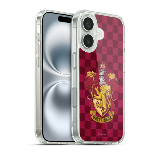 Harry Potter Sorcerer's Stone I Gryffindor Crest 2 Soft Gel Case for Apple iPhone 16 & MagSafe