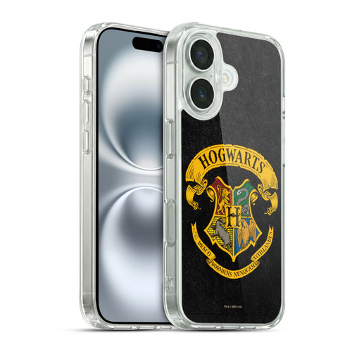Harry Potter Sorcerer's Stone I Hogwarts Crest Soft Gel Case for Apple iPhone 16 & MagSafe