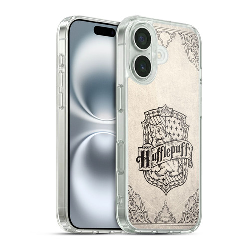 Harry Potter Sorcerer's Stone I Hufflepuff Parchment Soft Gel Case for Apple iPhone 16 & MagSafe