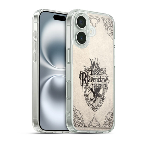 Harry Potter Sorcerer's Stone I Ravenclaw Parchment Soft Gel Case for Apple iPhone 16 & MagSafe