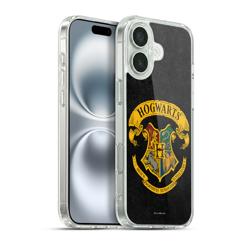 Harry Potter Sorcerer's Stone I Hogwarts Crest Soft Gel Case for Apple iPhone 16 Plus & MagSafe