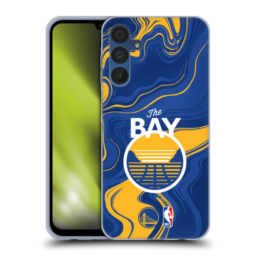 NBA Golden State Warriors Marble Agates Soft Gel Case for Samsung Galaxy A15 & MagSafe