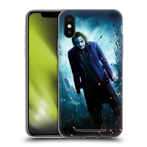 The Dark Knight Key Art Joker Poster Soft Gel Case for Apple iPhone X / iPhone XS & MagSafe