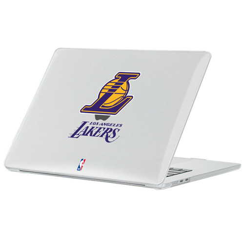 NBA Los Angeles Lakers Full Colour Logo Clear Hard Crystal Armour Laptop Case for Apple MacBook Air 13.6" A2681/A3113/A3240 2022/2024/2025