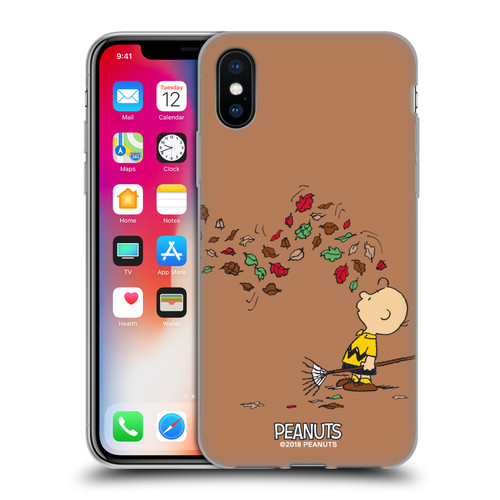 Peanuts Charlie Brown Autumn Soft Gel Case for Apple iPhone X / iPhone XS & MagSafe