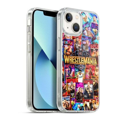 WWE Wrestlemania 41 Key Art Poster Soft Gel Case for Apple iPhone 13