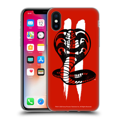 Cobra Kai Graphics Season 2 Logo Soft Gel Case for Apple iPhone X / iPhone XS & MagSafe