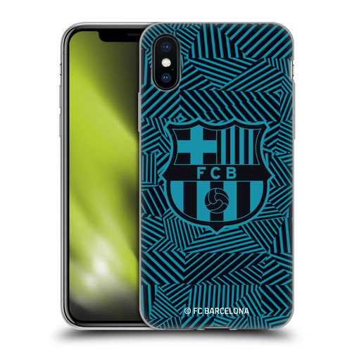FC Barcelona Crest Black Soft Gel Case for Apple iPhone X / iPhone XS & MagSafe