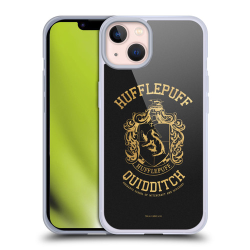 Harry Potter Deathly Hallows X Hufflepuff Quidditch Soft Gel Case for Apple iPhone 13