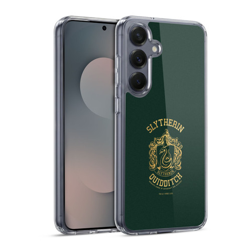 Harry Potter Deathly Hallows X Slytherin Quidditch Soft Gel Case for Samsung Galaxy S25 & MagSafe