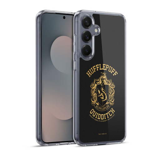 Harry Potter Deathly Hallows X Hufflepuff Quidditch Soft Gel Case for Samsung Galaxy S25+ & MagSafe