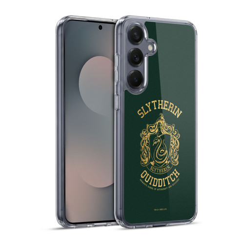 Harry Potter Deathly Hallows X Slytherin Quidditch Soft Gel Case for Samsung Galaxy S25+ & MagSafe