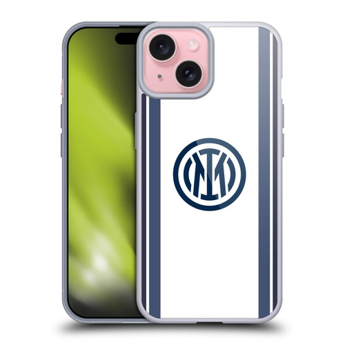 Fc Internazionale Milano 2024/25 Crest Kit Away Soft Gel Case for Apple iPhone 15 & MagSafe