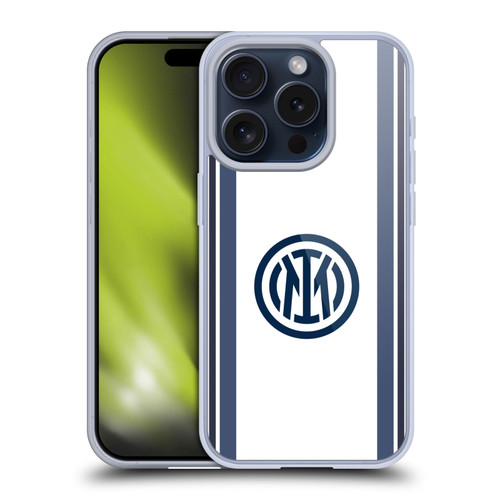 Fc Internazionale Milano 2024/25 Crest Kit Away Soft Gel Case for Apple iPhone 15 Pro & MagSafe