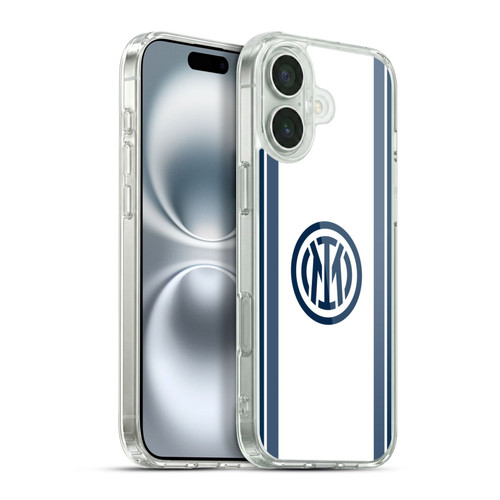 Fc Internazionale Milano 2024/25 Crest Kit Away Soft Gel Case for Apple iPhone 16 Plus & MagSafe