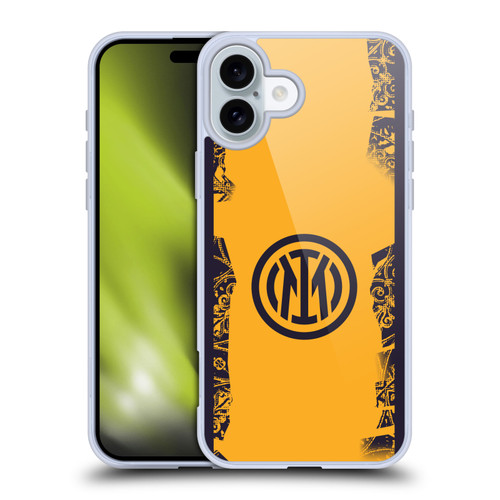 Fc Internazionale Milano 2024/25 Crest Kit Third Soft Gel Case for Apple iPhone 16 Plus & MagSafe