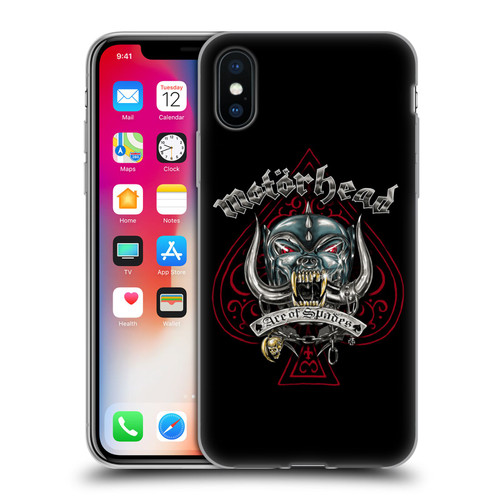 Motorhead Graphics Ace Of Spades Dog Soft Gel Case for Apple iPhone X / iPhone XS & MagSafe