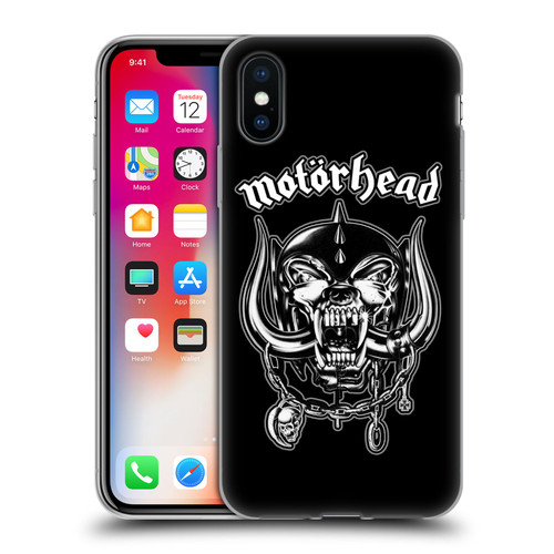 Motorhead Graphics Silver War Pig Soft Gel Case for Apple iPhone X / iPhone XS & MagSafe