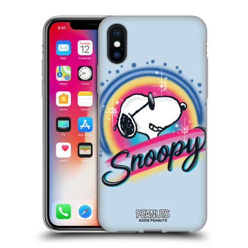 Peanuts Snoopy Boardwalk Airbrush Colourful Sunglasses Soft Gel Case for Apple iPhone X / iPhone XS & MagSafe