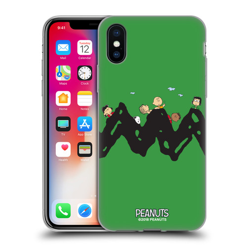 Peanuts Characters Group Soft Gel Case for Apple iPhone X / iPhone XS & MagSafe