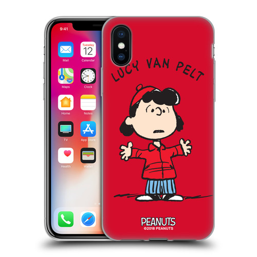 Peanuts Characters Lucy van Pelt Soft Gel Case for Apple iPhone X / iPhone XS & MagSafe