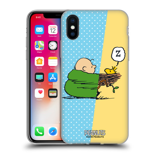 Peanuts Halfs And Laughs Charlie & Woodstock Nap Soft Gel Case for Apple iPhone X / iPhone XS & MagSafe