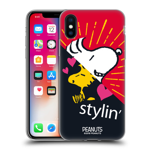 Peanuts Halfs And Laughs Snoopy & Woodstock 2 Soft Gel Case for Apple iPhone X / iPhone XS & MagSafe