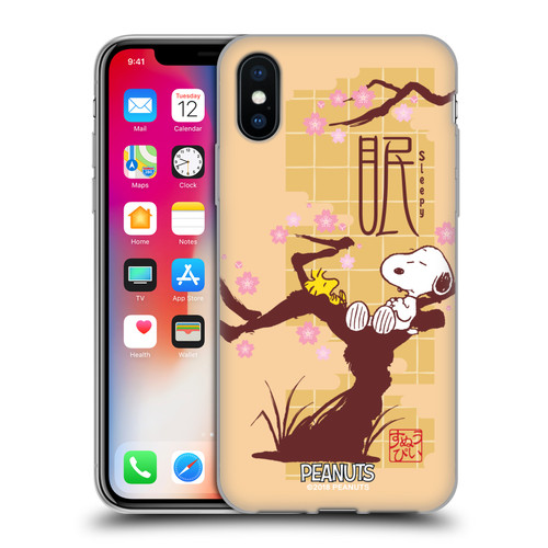 Peanuts Oriental Snoopy Sleepy Soft Gel Case for Apple iPhone X / iPhone XS & MagSafe