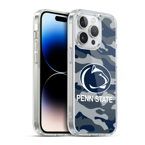 Pennsylvania State University PSU Pennsylvania State Art Camou Soft Gel Case for Apple iPhone 13 Pro & MagSafe