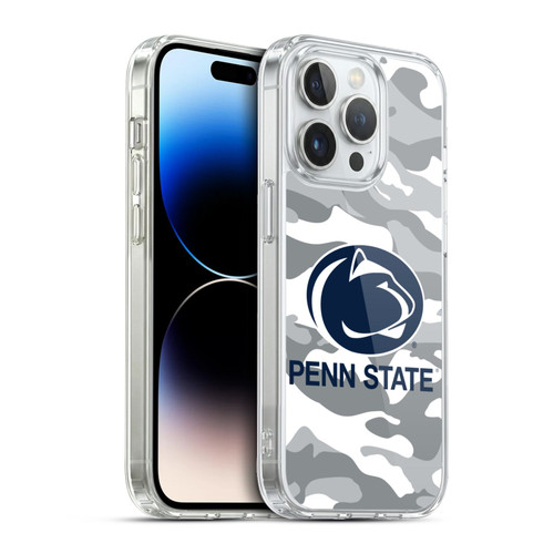 Pennsylvania State University PSU Pennsylvania State Art Camou Winter Soft Gel Case for Apple iPhone 13 Pro & MagSafe