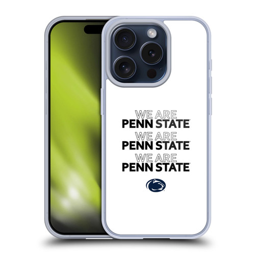 Pennsylvania State University PSU Pennsylvania State Art We Are Penn State 1 Soft Gel Case for Apple iPhone 15 Pro & MagSafe