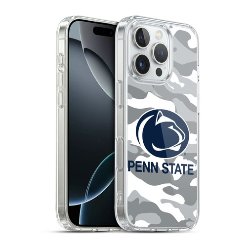 Pennsylvania State University PSU Pennsylvania State Art Camou Winter Soft Gel Case for Apple iPhone 16 Pro & MagSafe