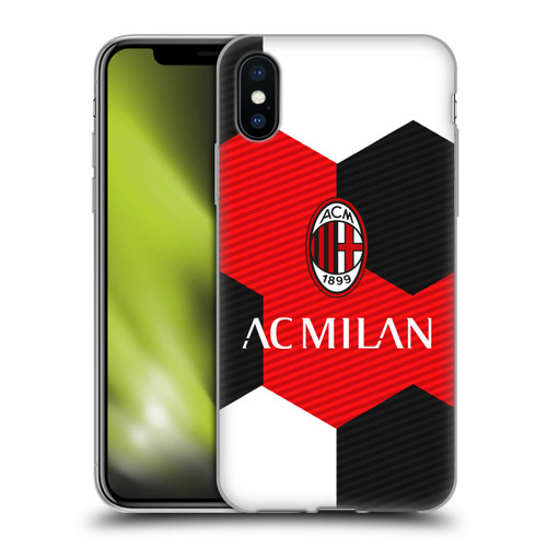 AC Milan Crest Ball Soft Gel Case for Apple iPhone X / iPhone XS & MagSafe