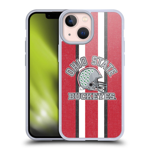 Ohio State University Football Graphics Helmet Soft Gel Case for Apple iPhone 13 Mini & MagSafe
