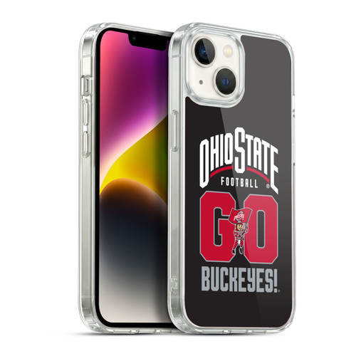 Ohio State University Football Graphics Go Buckeyes Soft Gel Case for Apple iPhone 14