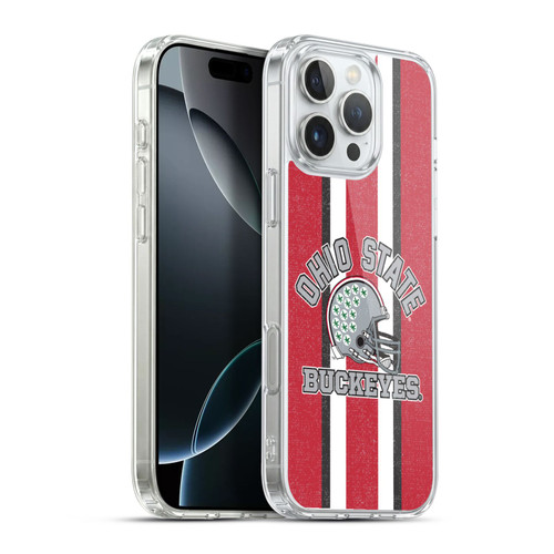 Ohio State University Football Graphics Helmet Soft Gel Case for Apple iPhone 16 Pro Max & MagSafe