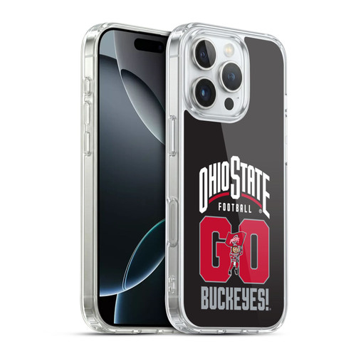 Ohio State University Football Graphics Go Buckeyes Soft Gel Case for Apple iPhone 16 Pro & MagSafe