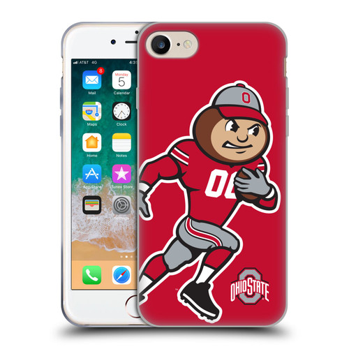 Ohio State University Football Graphics Mascot Oversized Soft Gel Case for Apple iPhone 7 / 8 / SE 2020 & 2022 & MagSafe