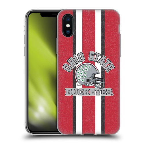 Ohio State University Football Graphics Helmet Soft Gel Case for Apple iPhone X / iPhone XS & MagSafe